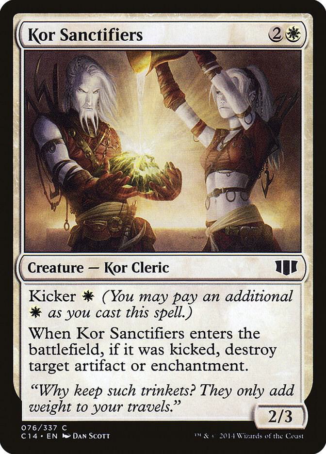 Kor Sanctifiers 76 card from Commander 2014