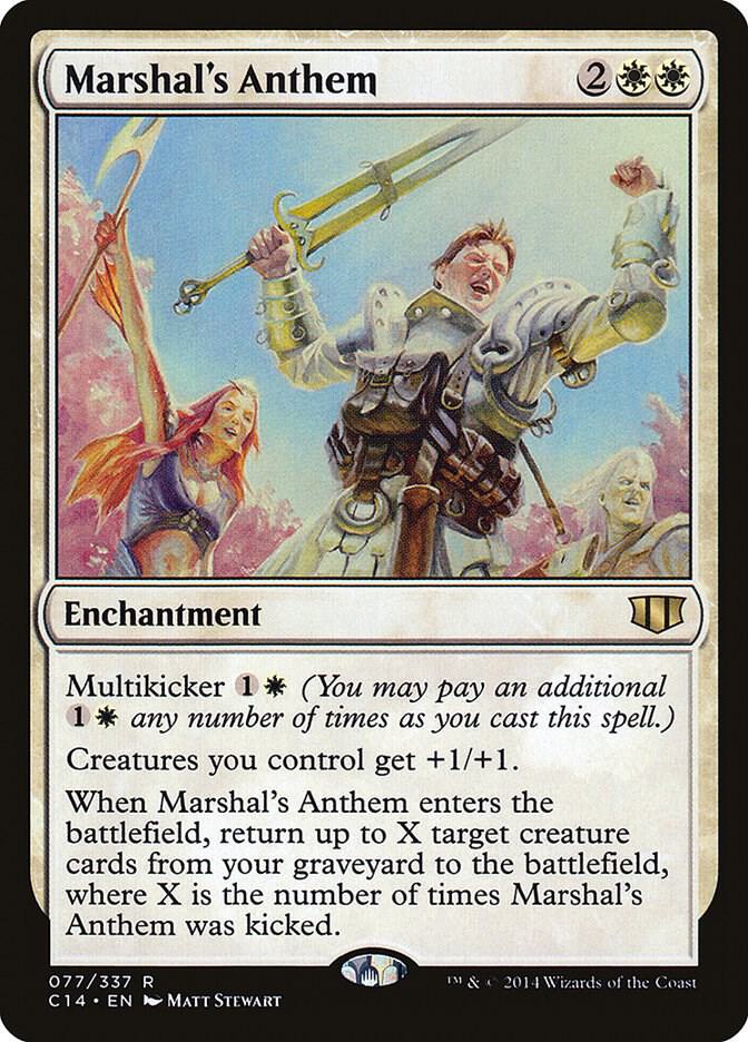 Marshal's Anthem 77 card from Commander 2014