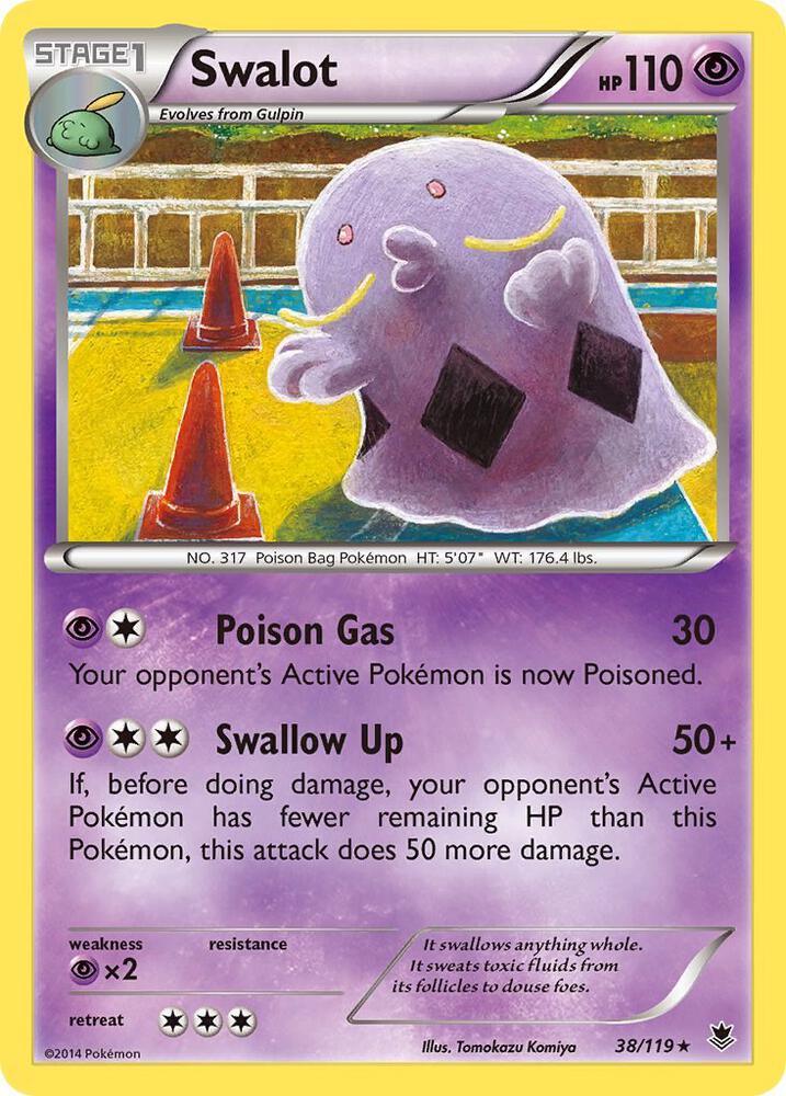 Swalot 38/119 card from XY - Phantom Forces
