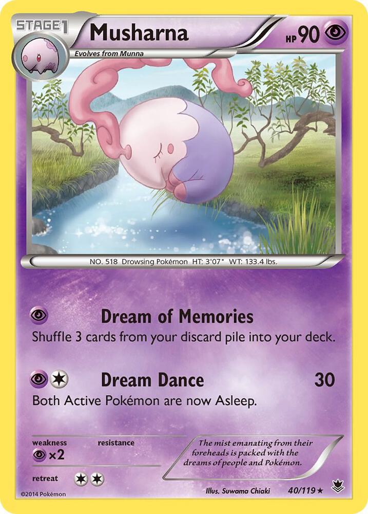 Musharna 40/119 card from XY - Phantom Forces