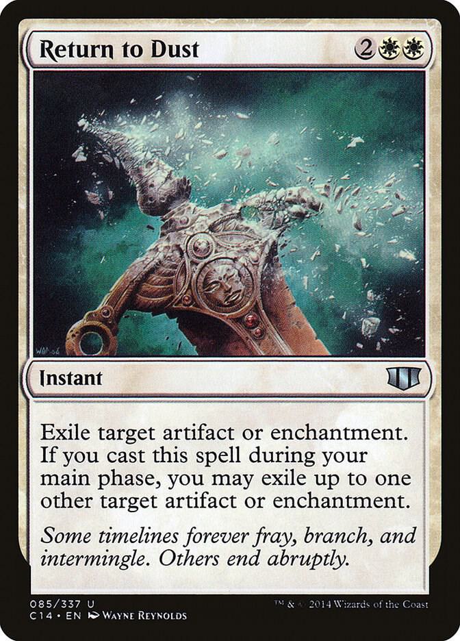 Return to Dust 85 card from Commander 2014