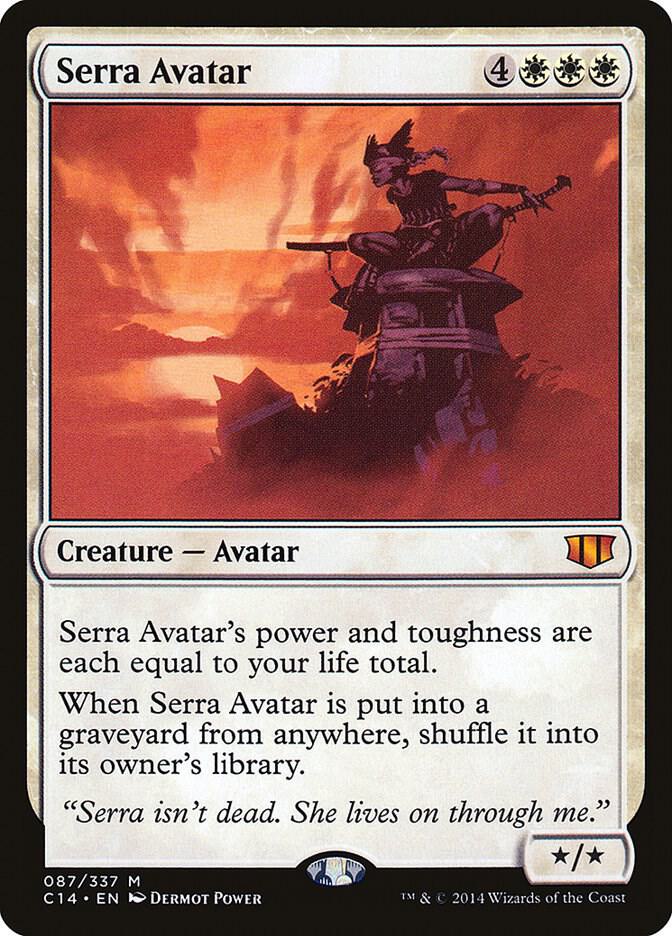 Serra Avatar 87 card from Commander 2014