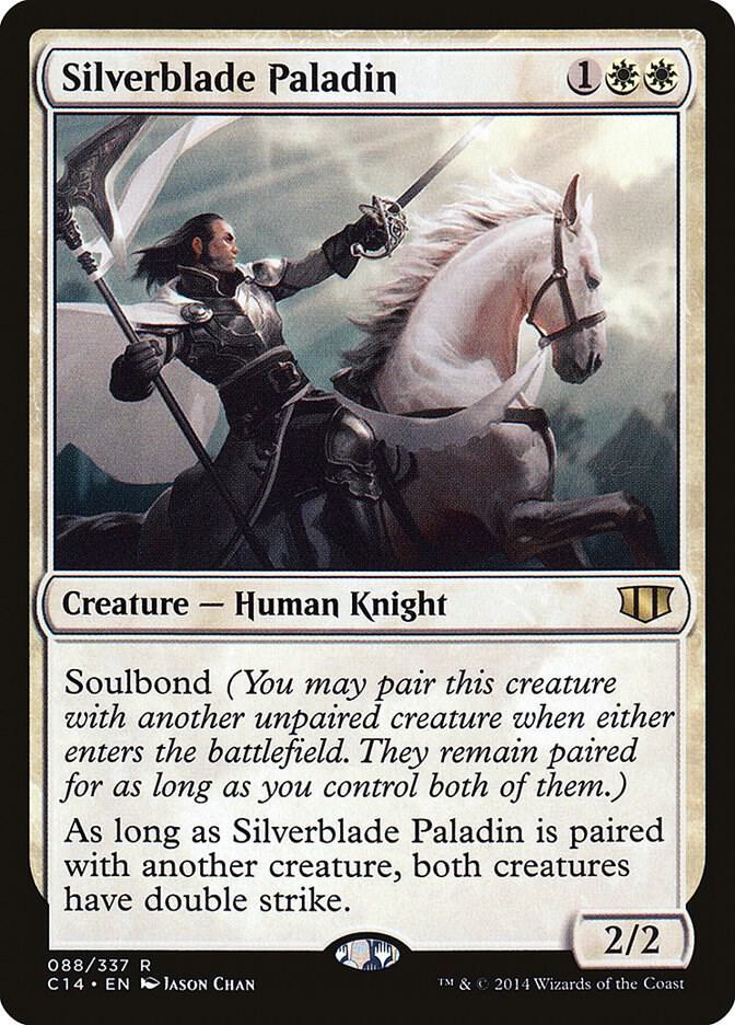 Silverblade Paladin 88 card from Commander 2014