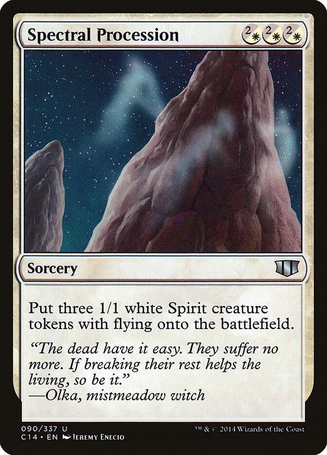 Spectral Procession 90 card from Commander 2014