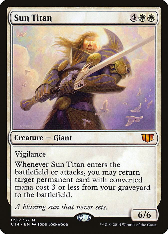 Sun Titan 91 card from Commander 2014