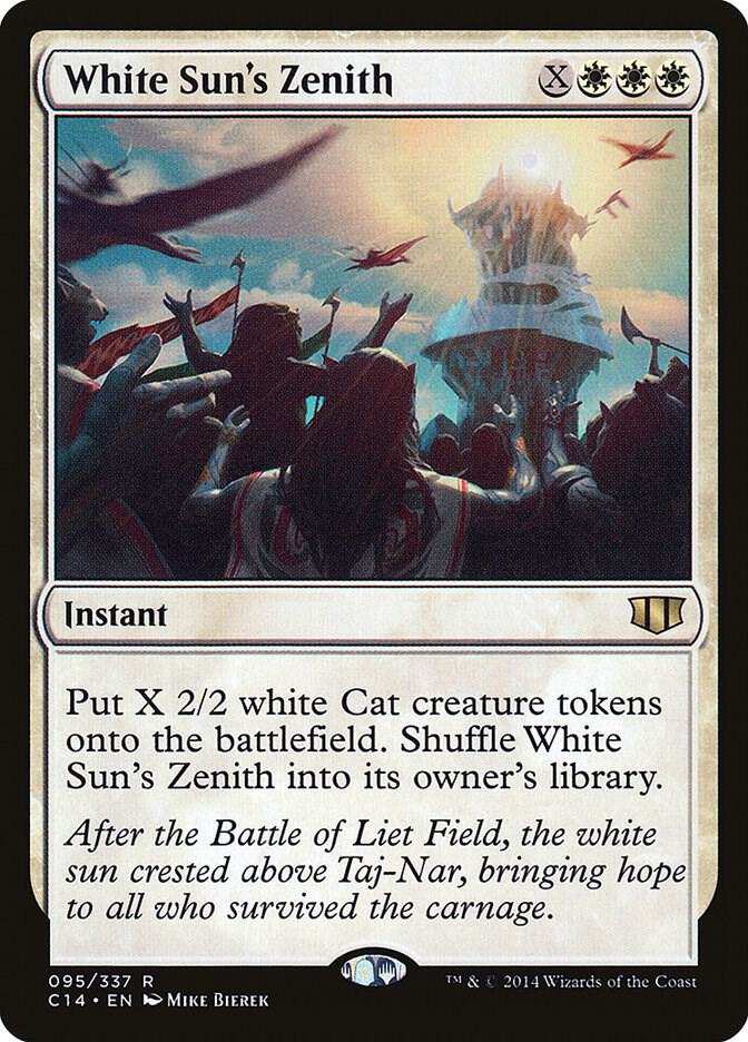 White Sun's Zenith 95 card from Commander 2014