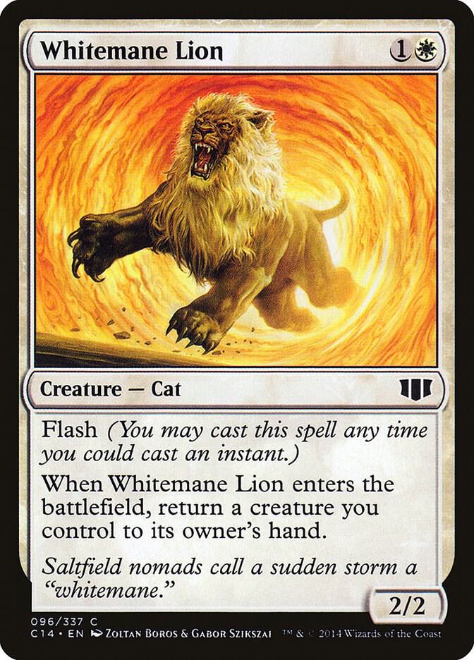 Whitemane Lion 96 card from Commander 2014