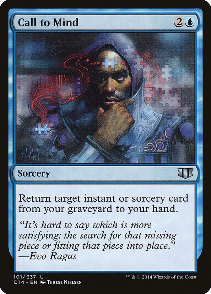 Call to Mind 101 card from Commander 2014