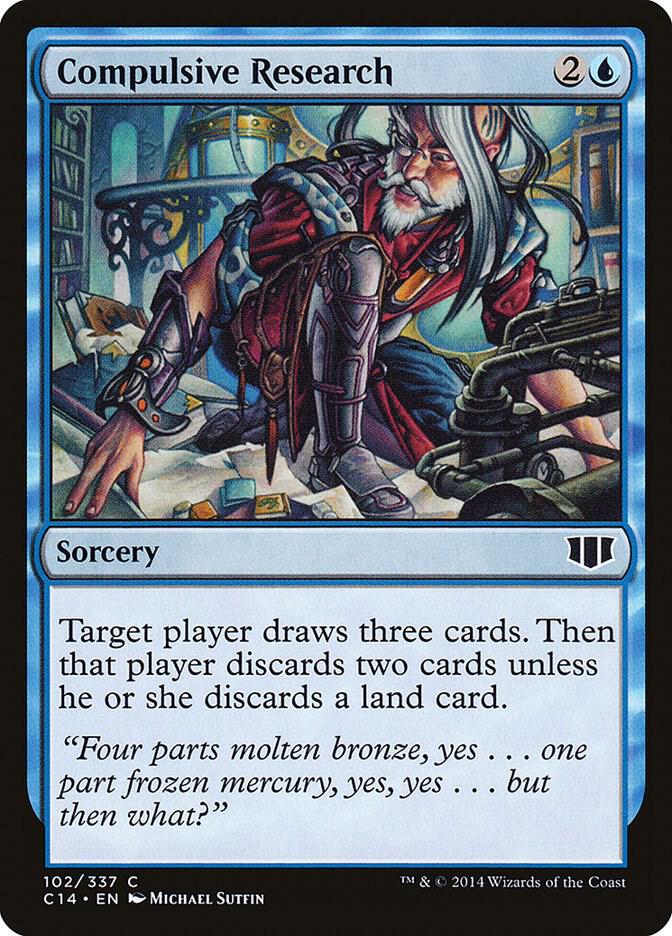 Compulsive Research 102 card from Commander 2014