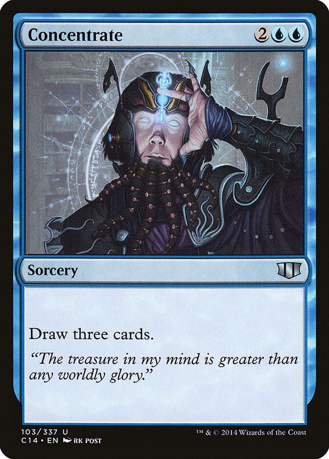 Concentrate 103 card from Commander 2014