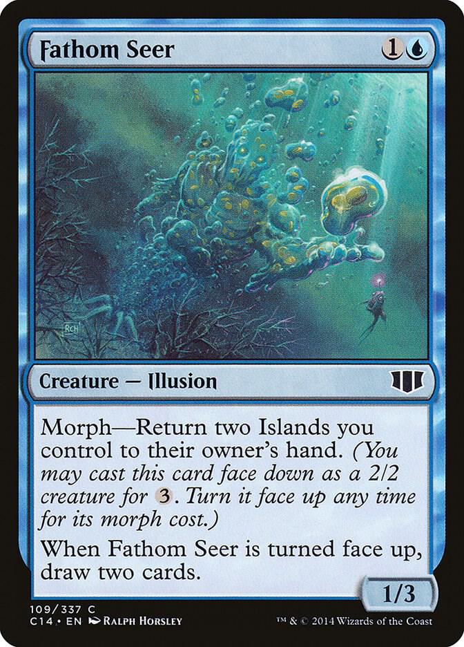 Fathom Seer 109 card from Commander 2014