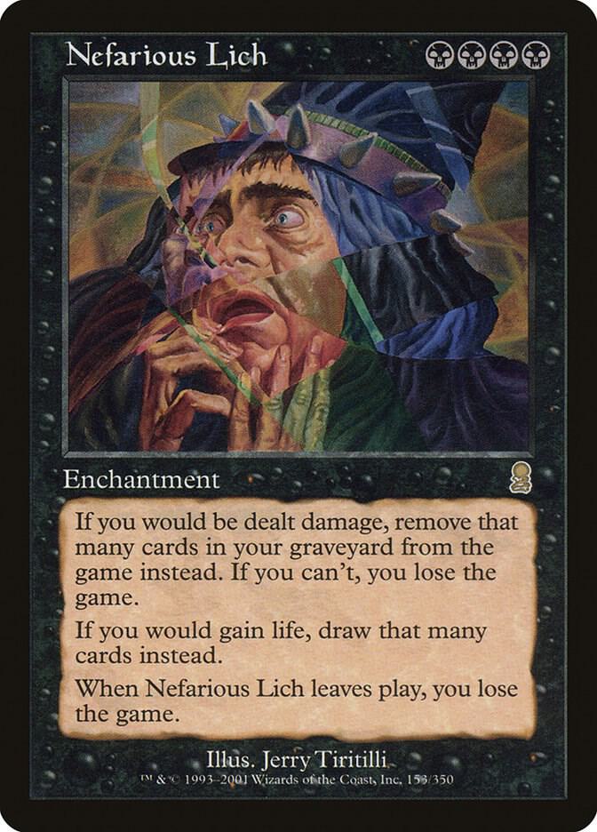 Nefarious Lich 153 card from Odyssey