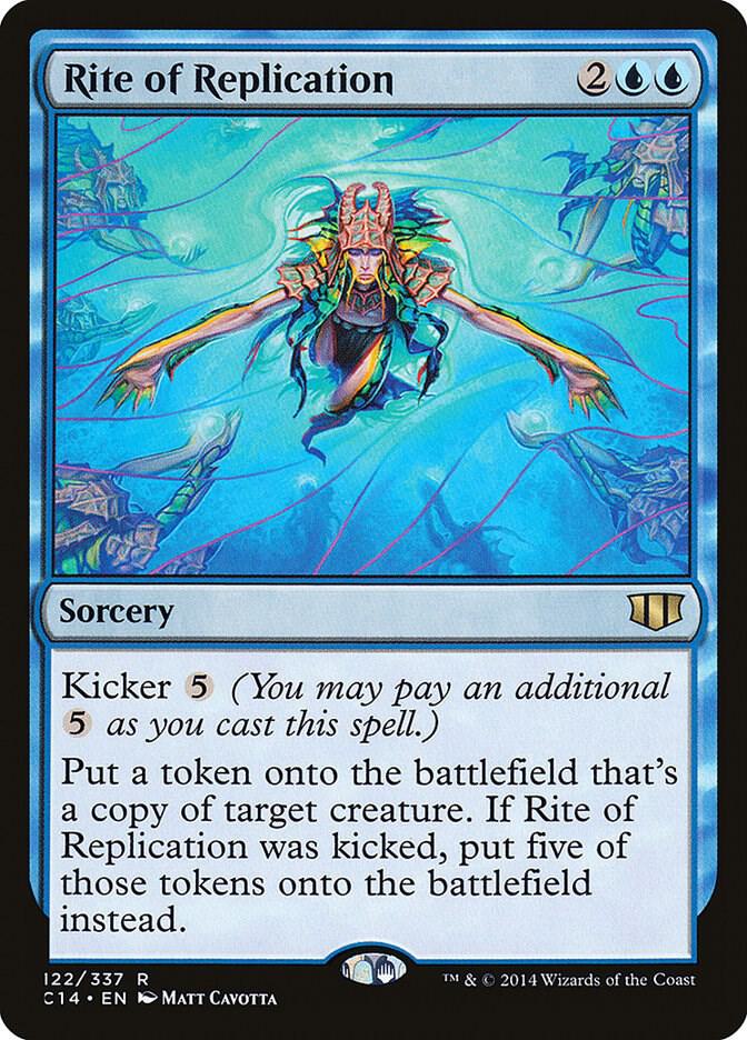 Rite of Replication 122 card from Commander 2014