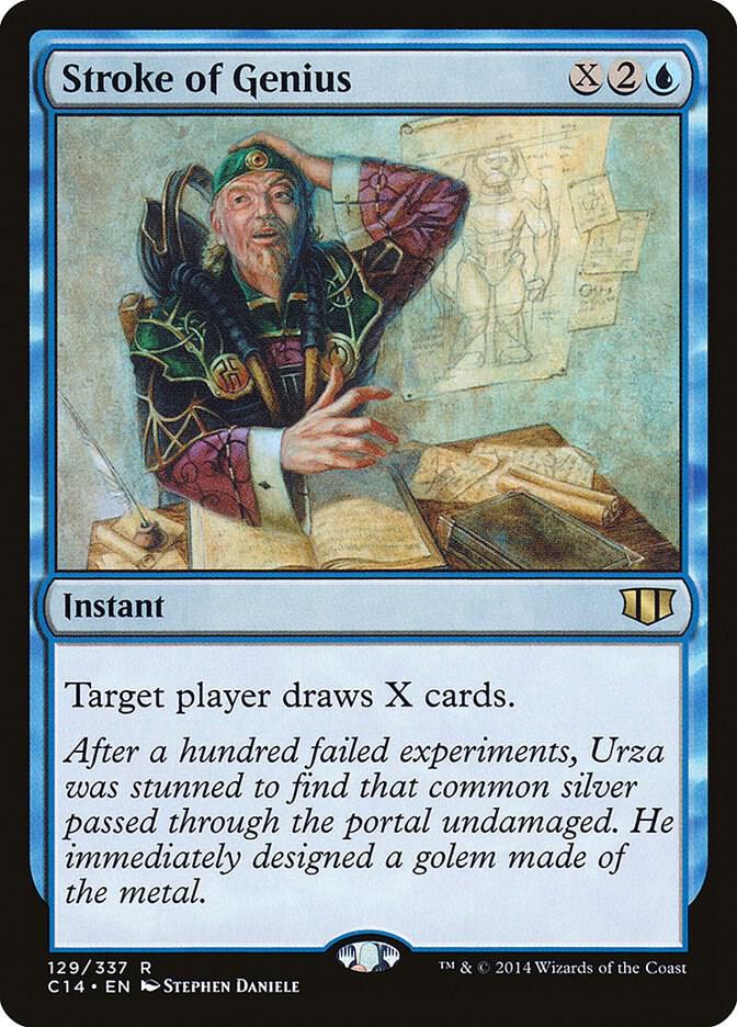 Stroke of Genius 129 card from Commander 2014