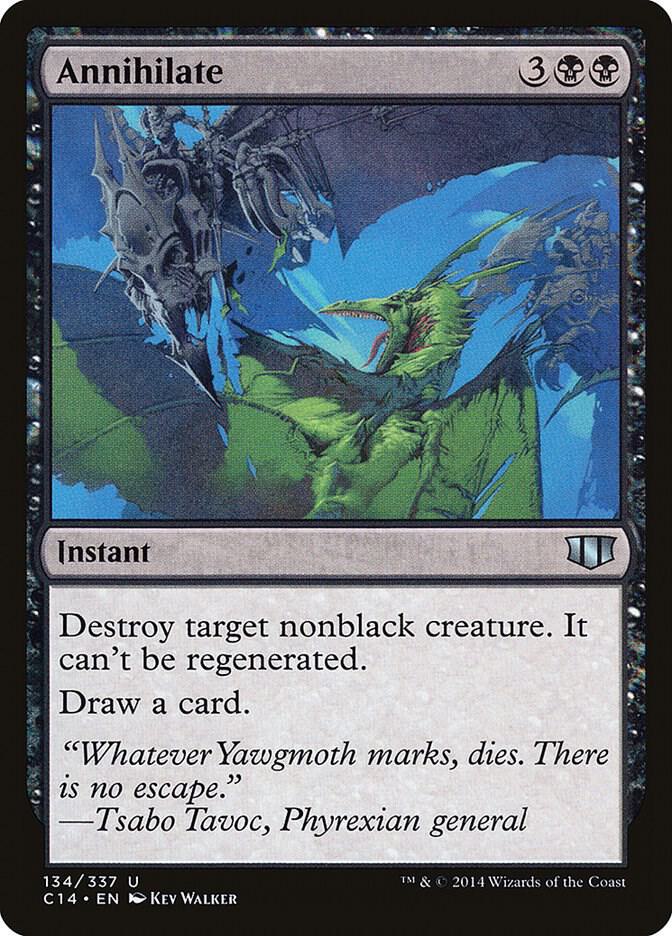 Annihilate 134 card from Commander 2014