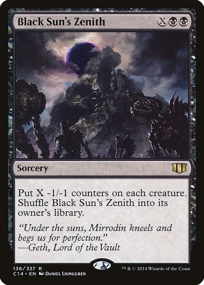 Black Sun's Zenith 136 card from Commander 2014