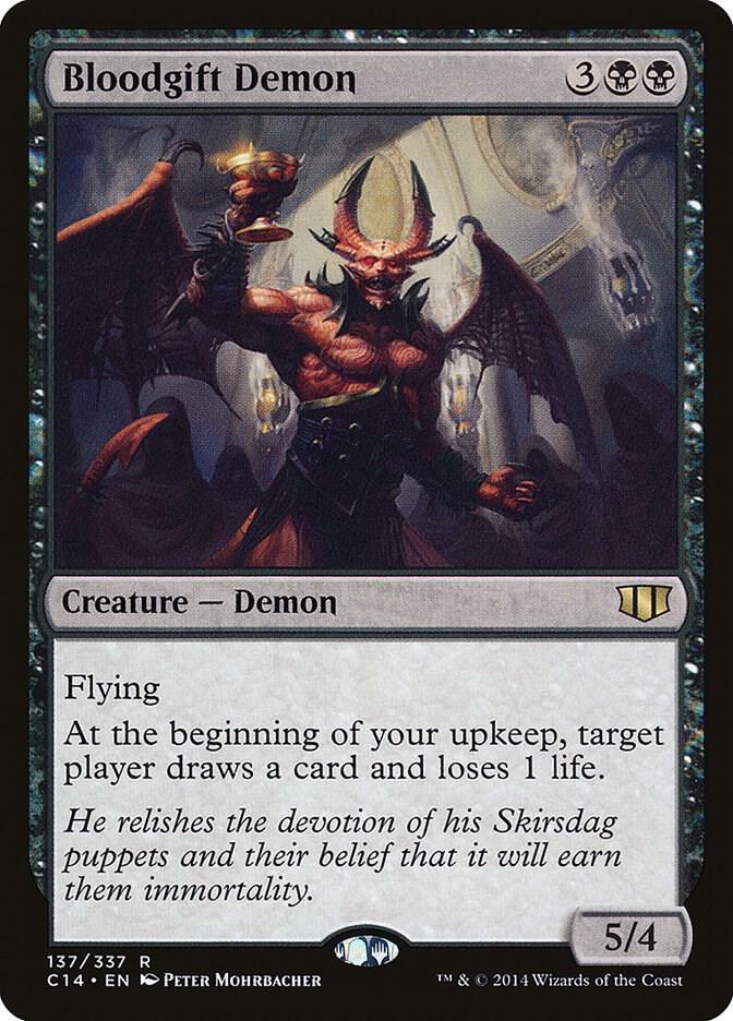 Bloodgift Demon 137 card from Commander 2014