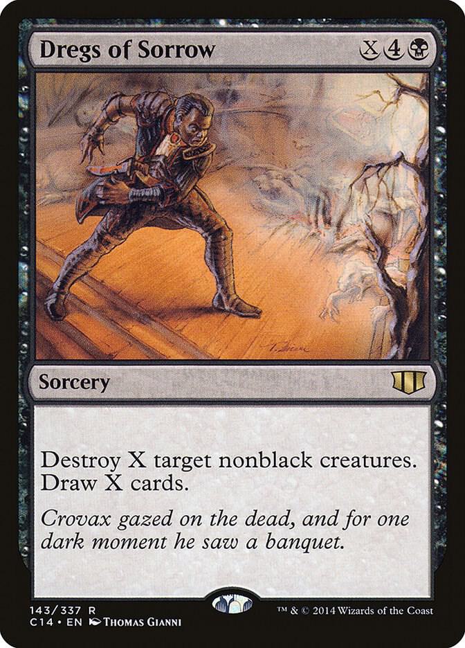 Dregs of Sorrow 143 card from Commander 2014
