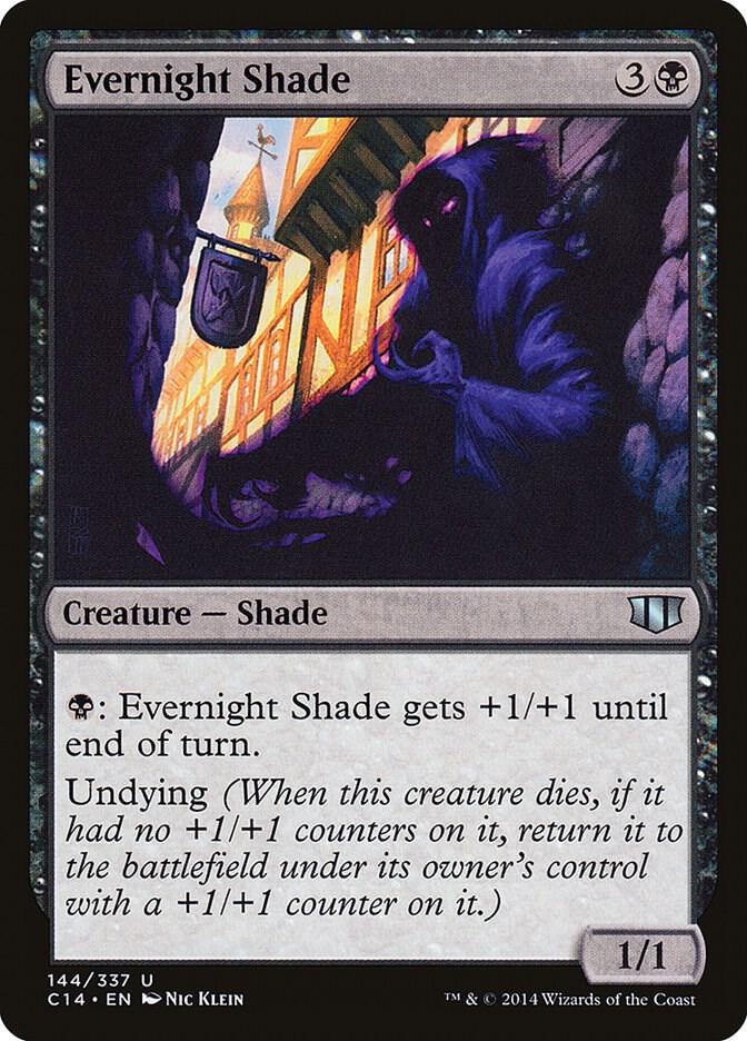 Evernight Shade 144 card from Commander 2014