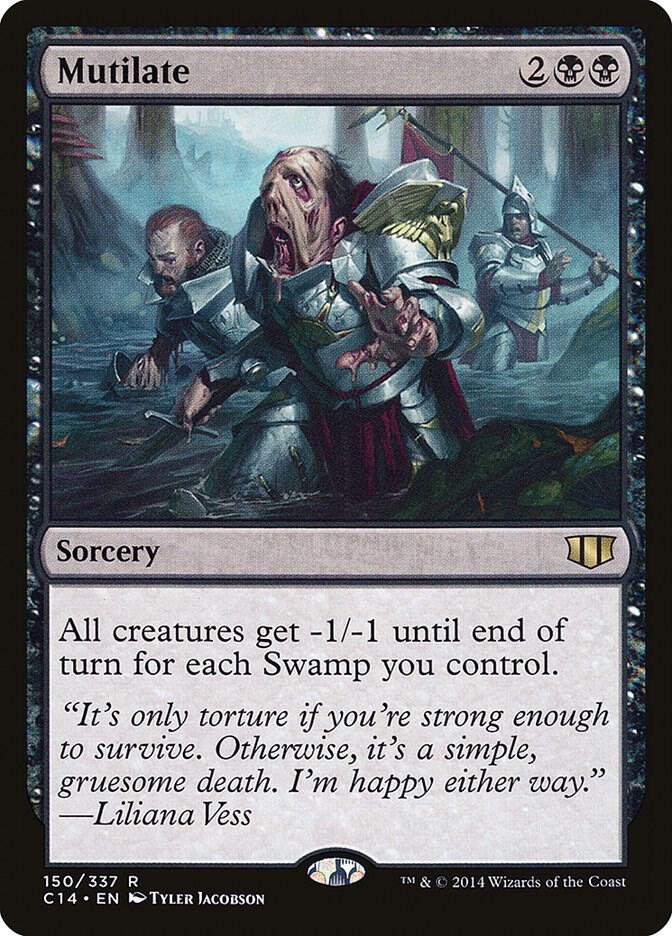 Mutilate 150 card from Commander 2014