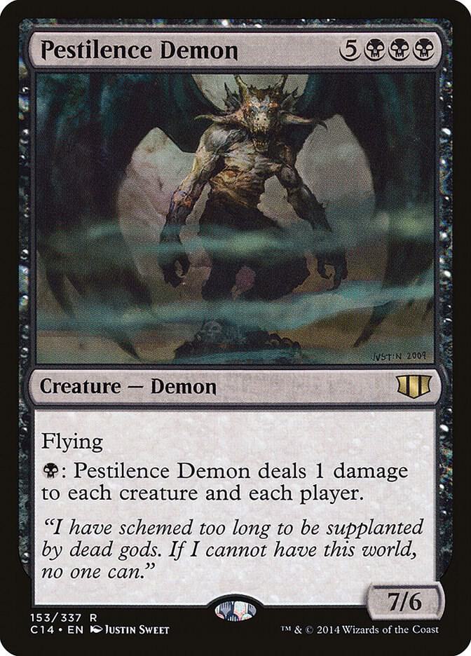 Pestilence Demon 153 card from Commander 2014