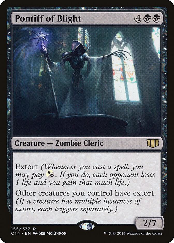 Pontiff of Blight 155 card from Commander 2014