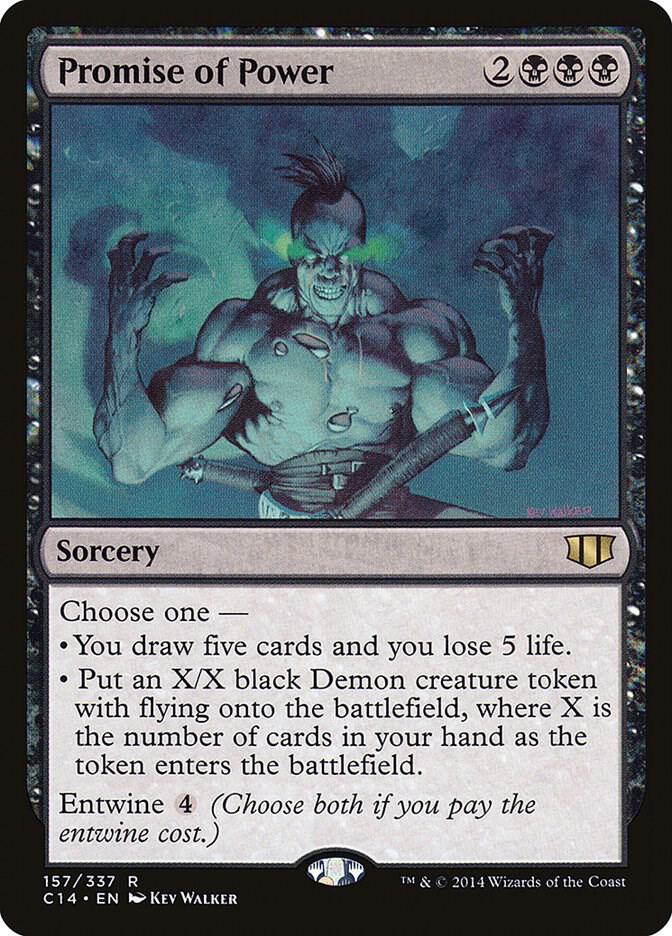 Promise of Power 157 card from Commander 2014