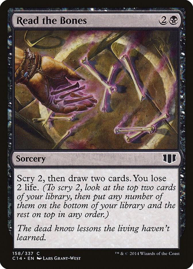 Read the Bones 158 card from Commander 2014