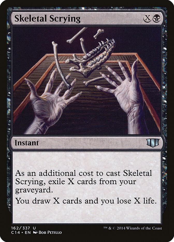 Skeletal Scrying 162 card from Commander 2014