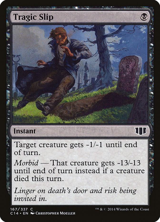 Tragic Slip 167 card from Commander 2014