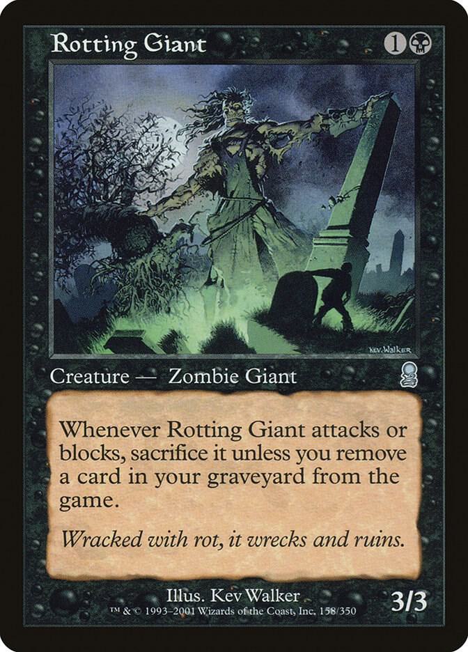 Rotting Giant 158 card from Odyssey