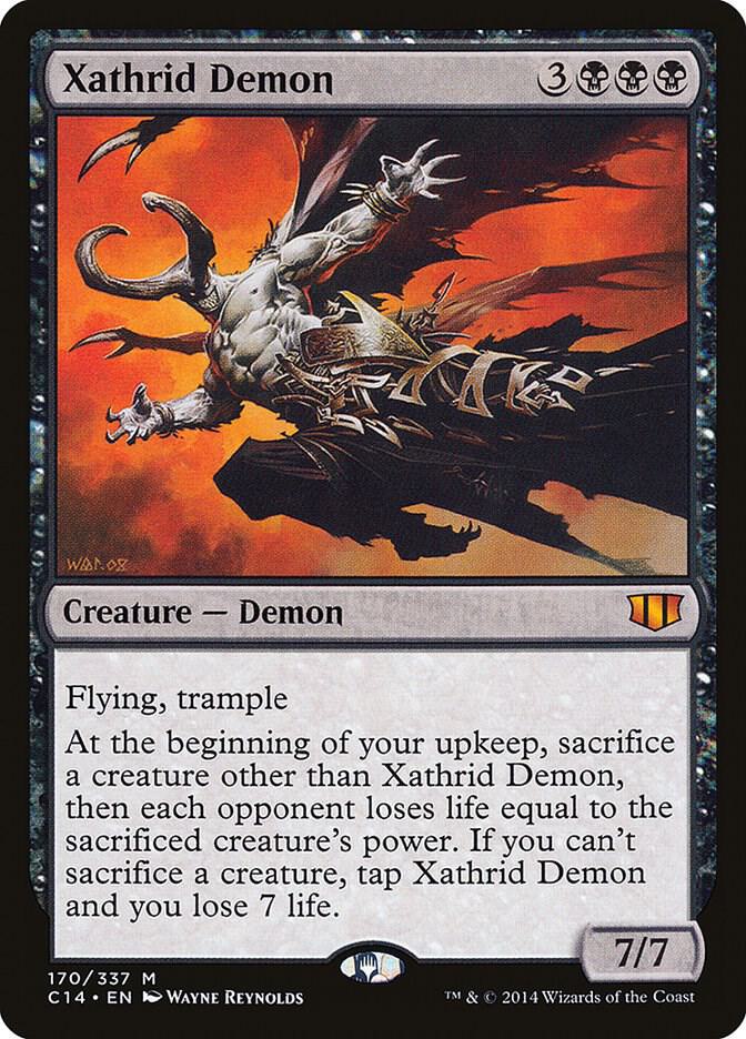 Xathrid Demon 170 card from Commander 2014