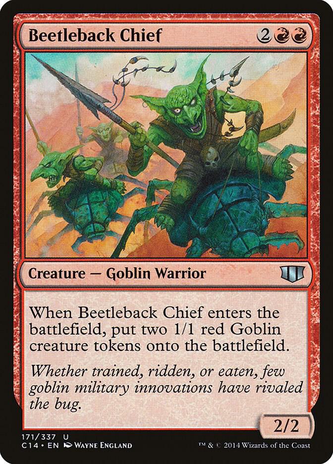 Beetleback Chief 171 card from Commander 2014
