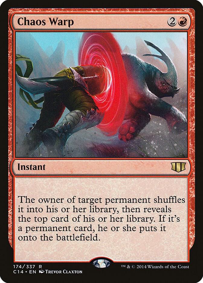 Chaos Warp 174 card from Commander 2014