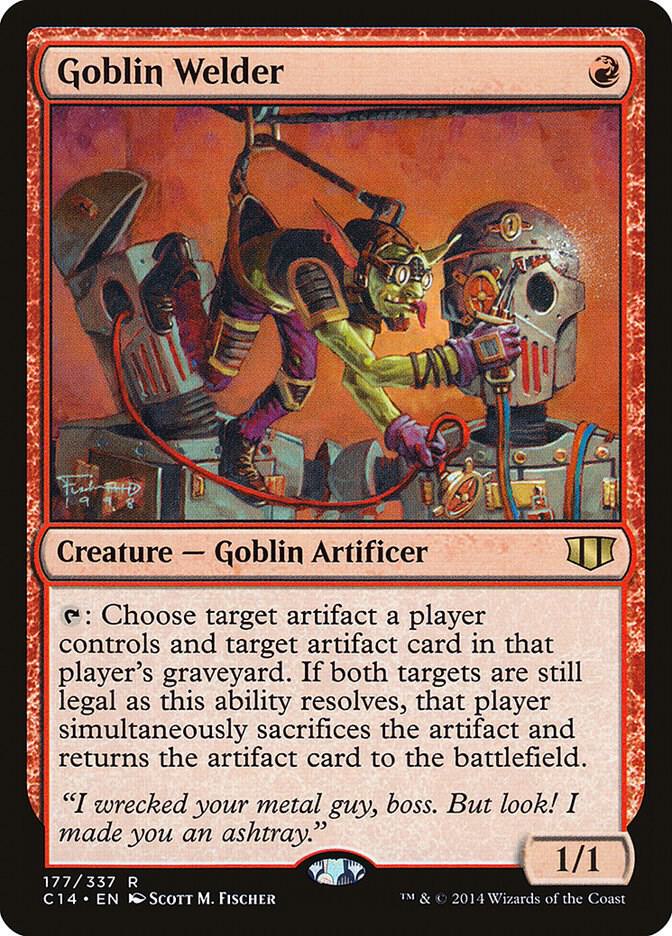 Goblin Welder 177 card from Commander 2014