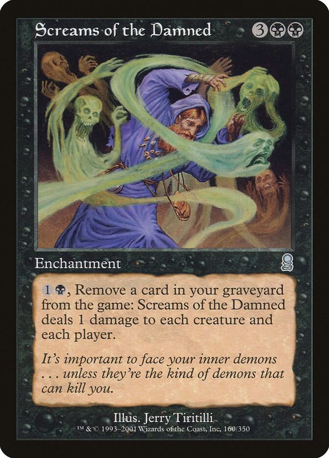 Screams of the Damned 160 card from Odyssey