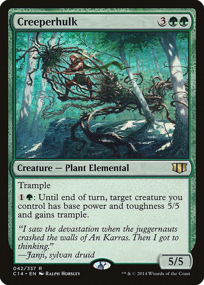 Creeperhulk 42 card from Commander 2014