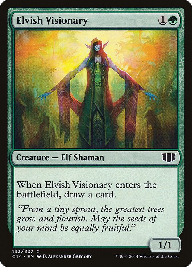 Elvish Visionary 193 card from Commander 2014