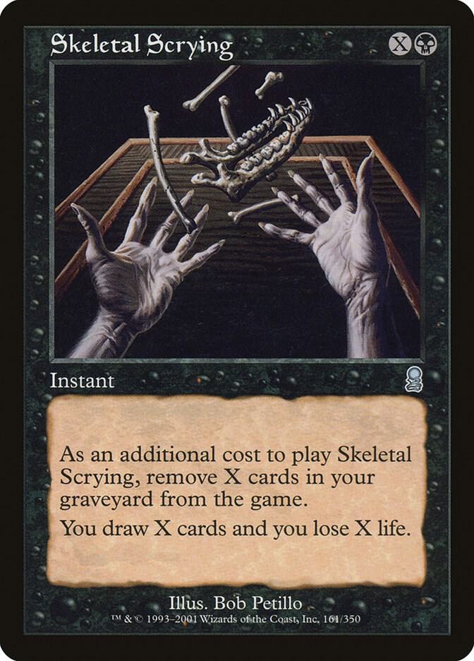 Skeletal Scrying 161 card from Odyssey