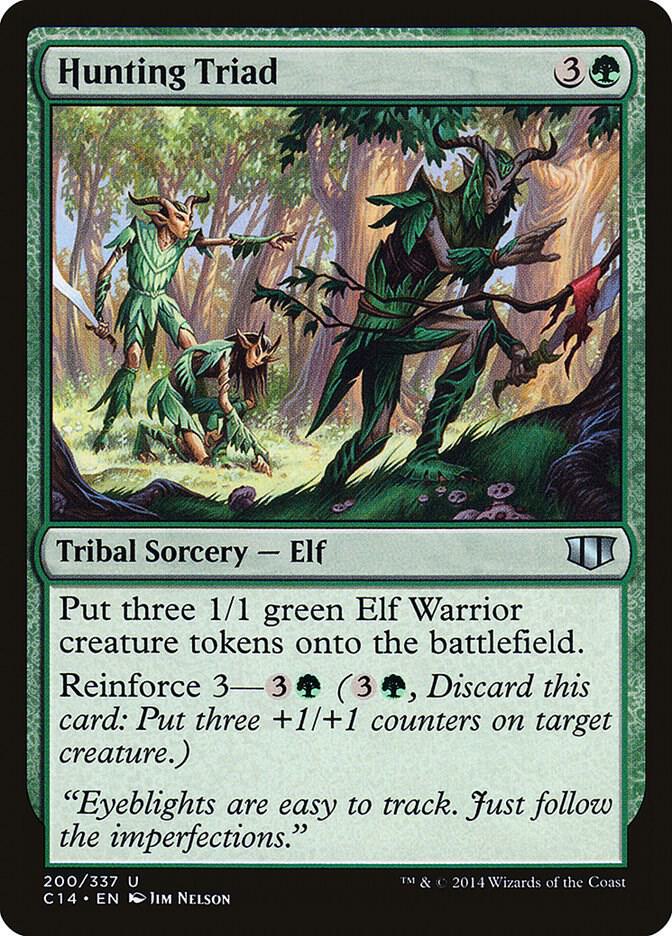 Hunting Triad 200 card from Commander 2014