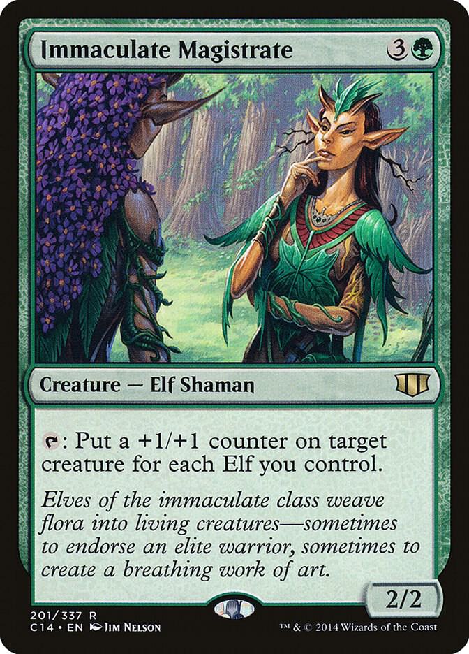 Immaculate Magistrate 201 card from Commander 2014
