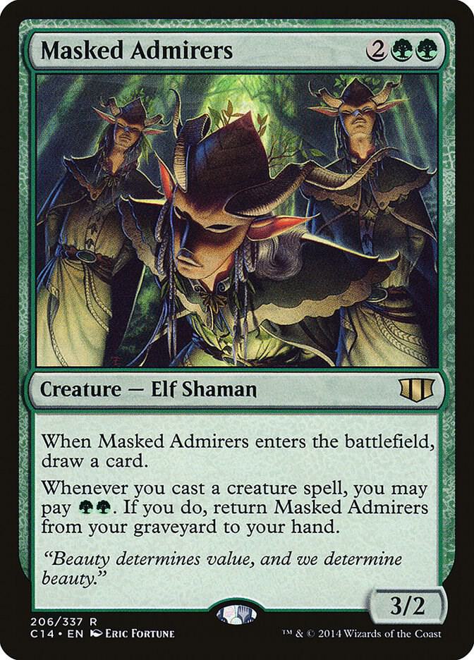 Masked Admirers 206 card from Commander 2014