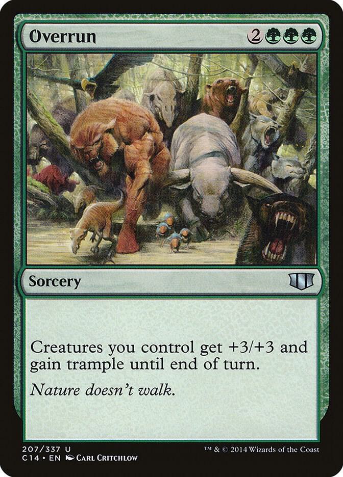 Overrun 207 card from Commander 2014