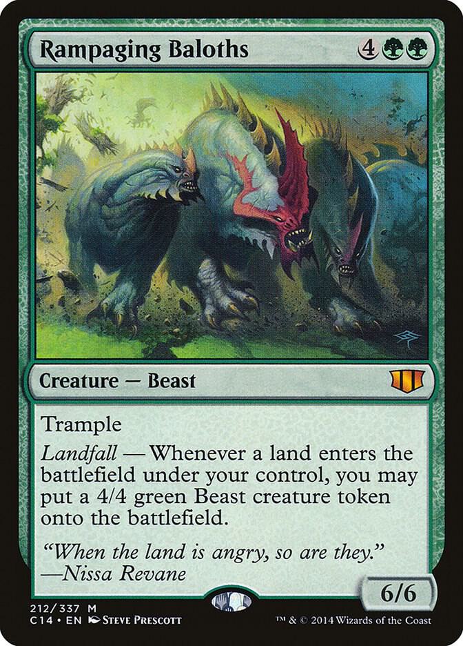 Rampaging Baloths 212 card from Commander 2014