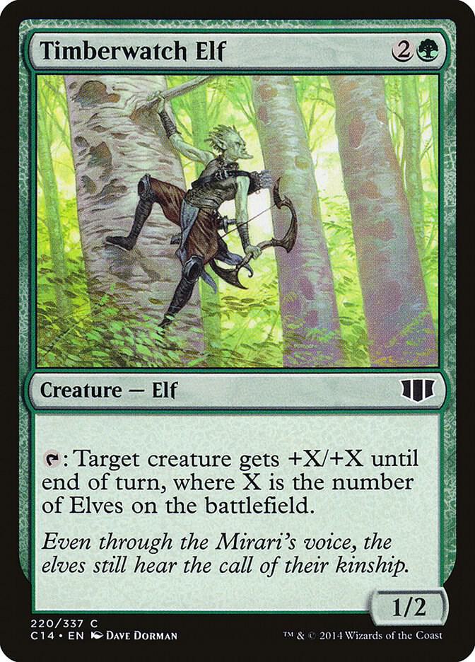 Timberwatch Elf 220 card from Commander 2014