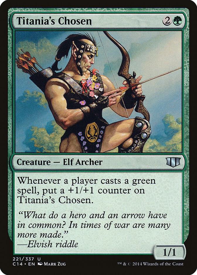 Titania's Chosen 221 card from Commander 2014