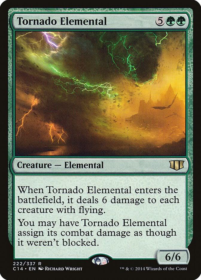 Tornado Elemental 222 card from Commander 2014