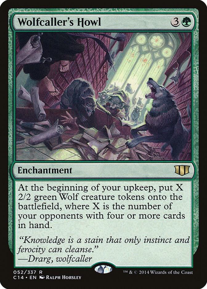 Wolfcaller's Howl 52 card from Commander 2014