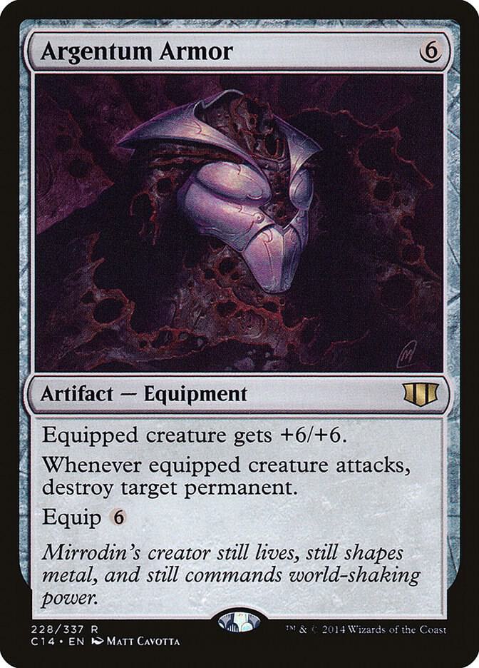 Argentum Armor 228 card from Commander 2014