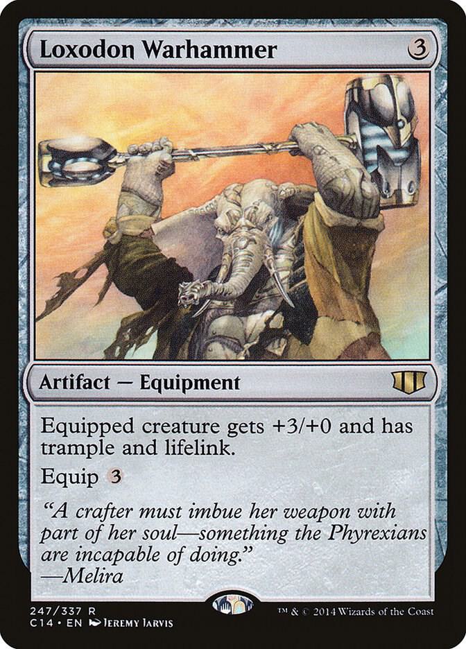 Loxodon Warhammer 247 card from Commander 2014